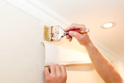 Pose de papier peint à Aureil — revêtements muraux et toiles de verre